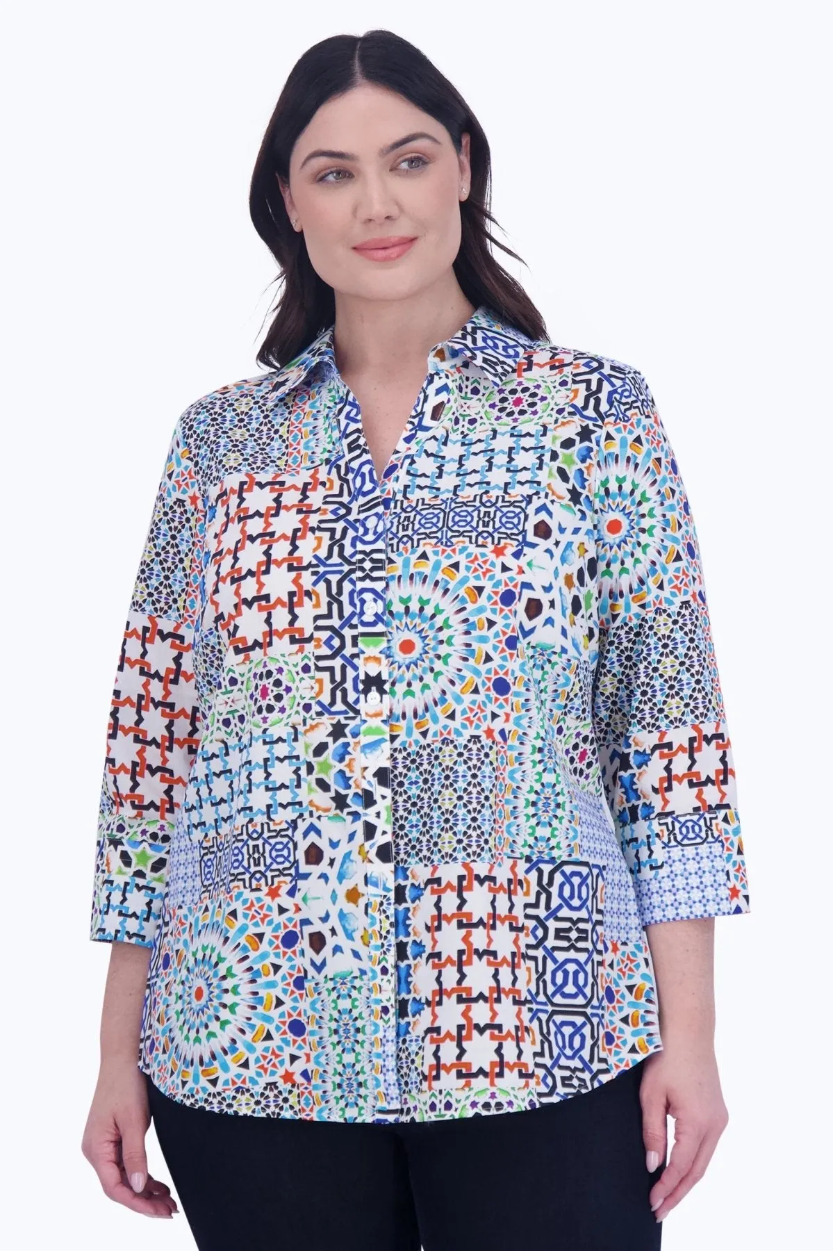 Mary Plus No Iron Intertwine Shirt