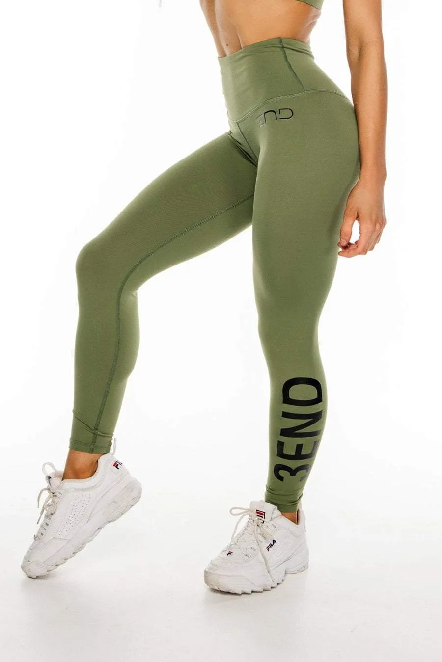 MILITARY HIGH WAIST LEGGINGS - KHAKI