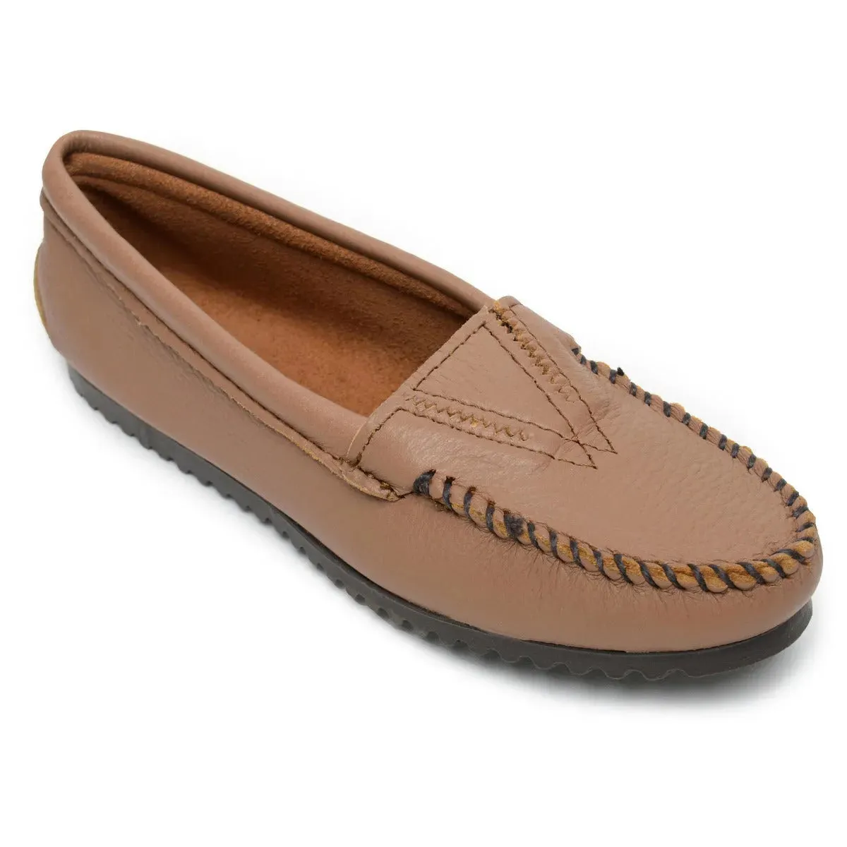 Minnetonka Deerskin Gore Front - Womens Moccasin