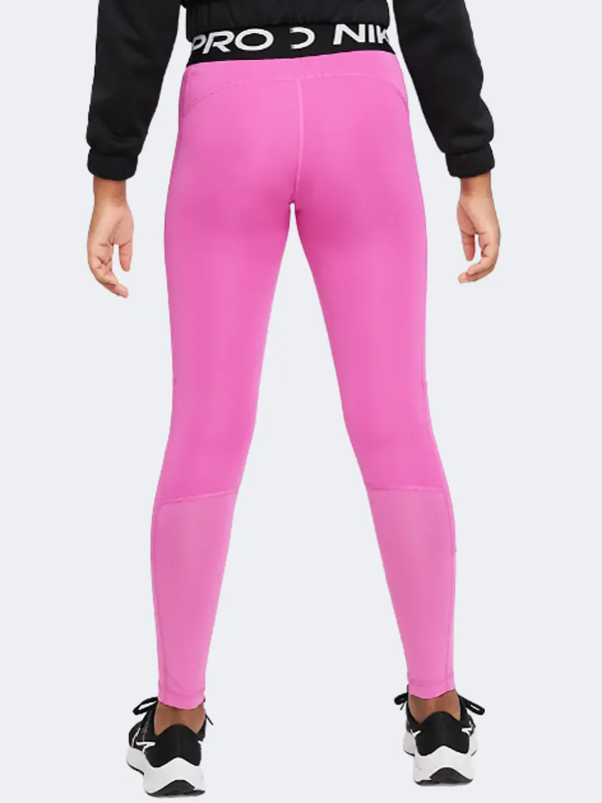 Nike Pro Girls Training Tight Fuchsia