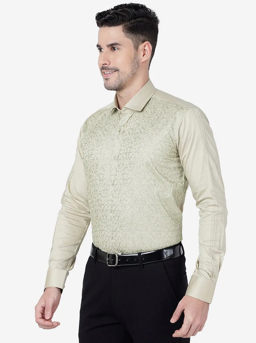 Pista Printed Slim Fit Party Wear Shirt | JB Studio