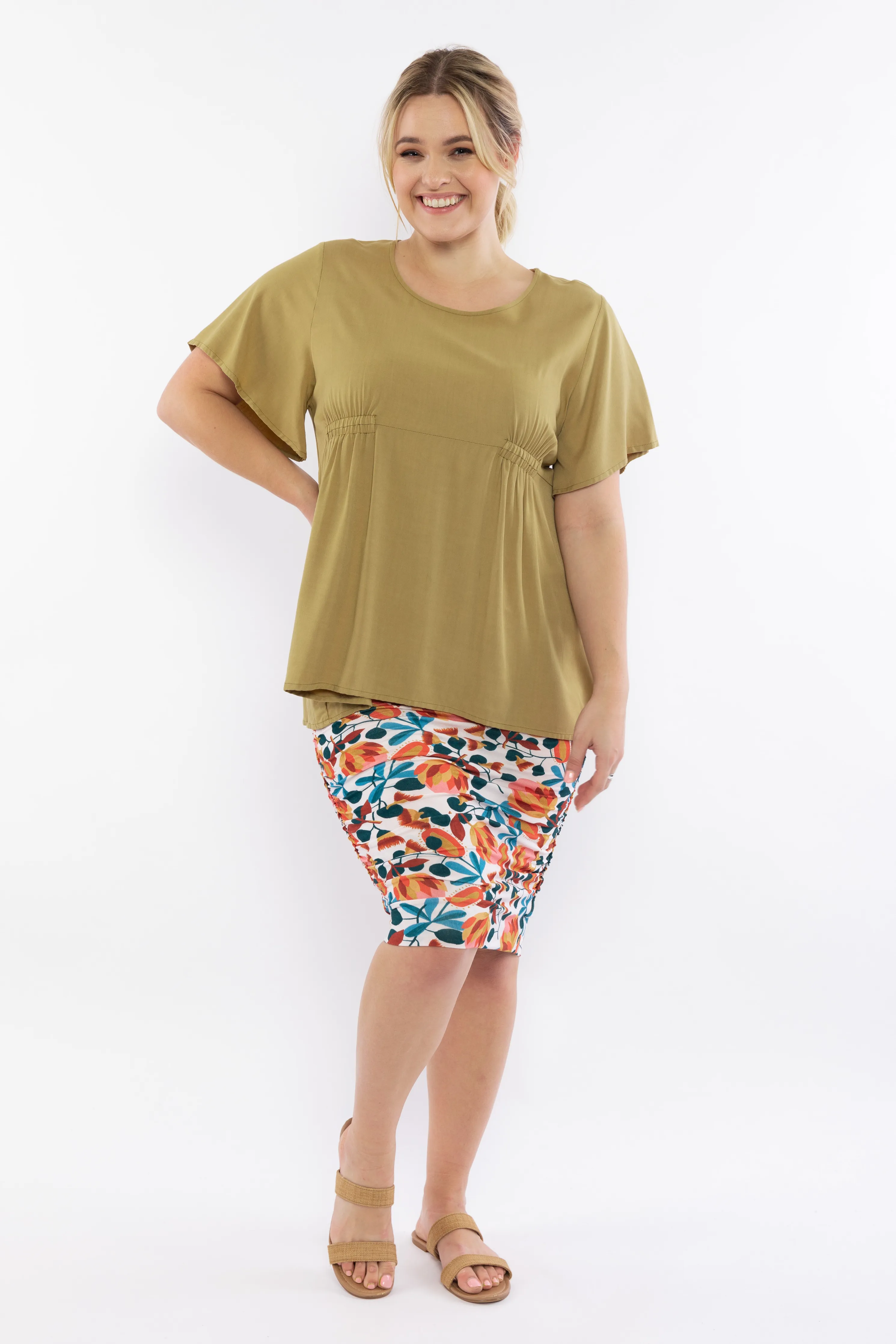 Poetry Top | Olive | FINAL SALE