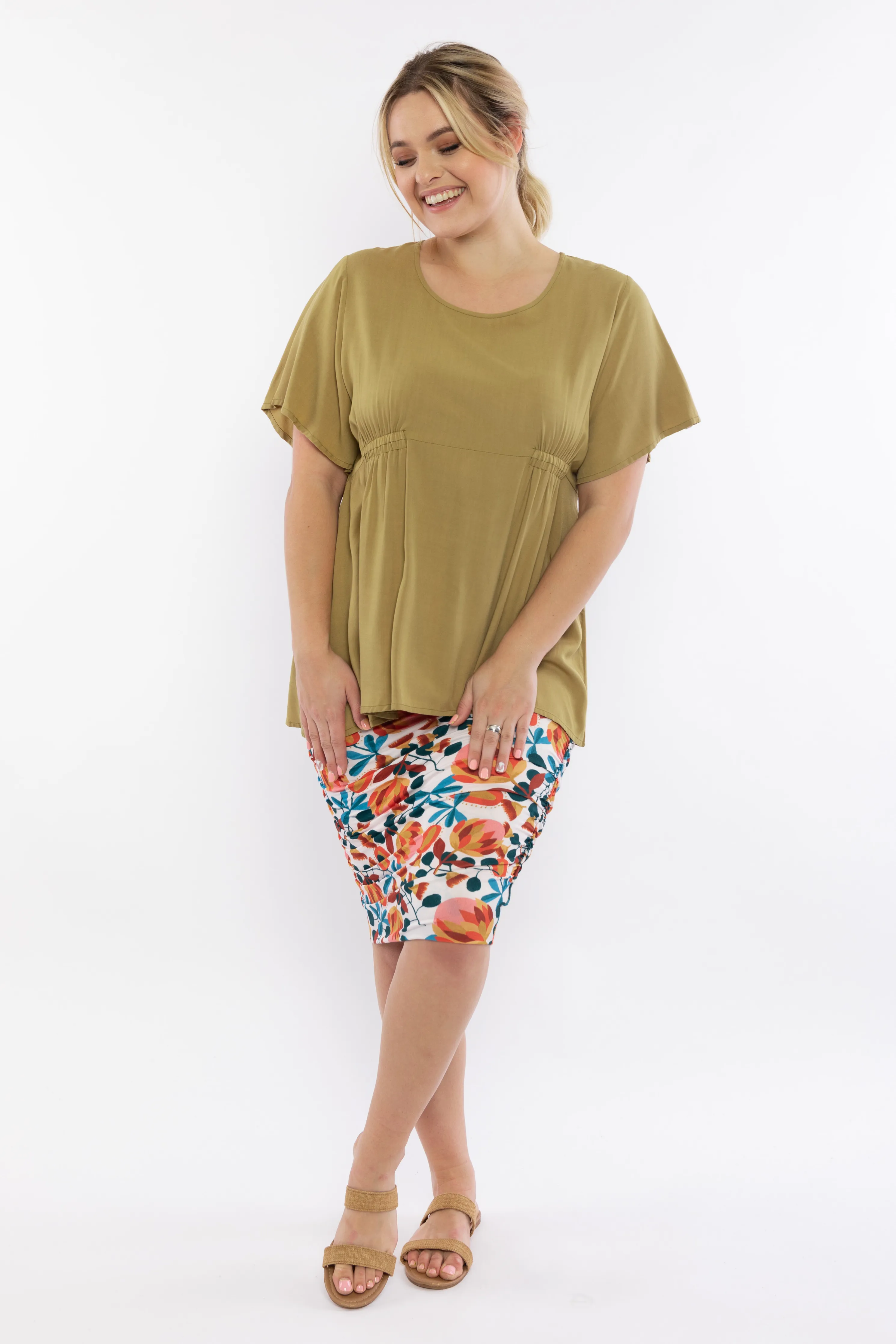 Poetry Top | Olive | FINAL SALE