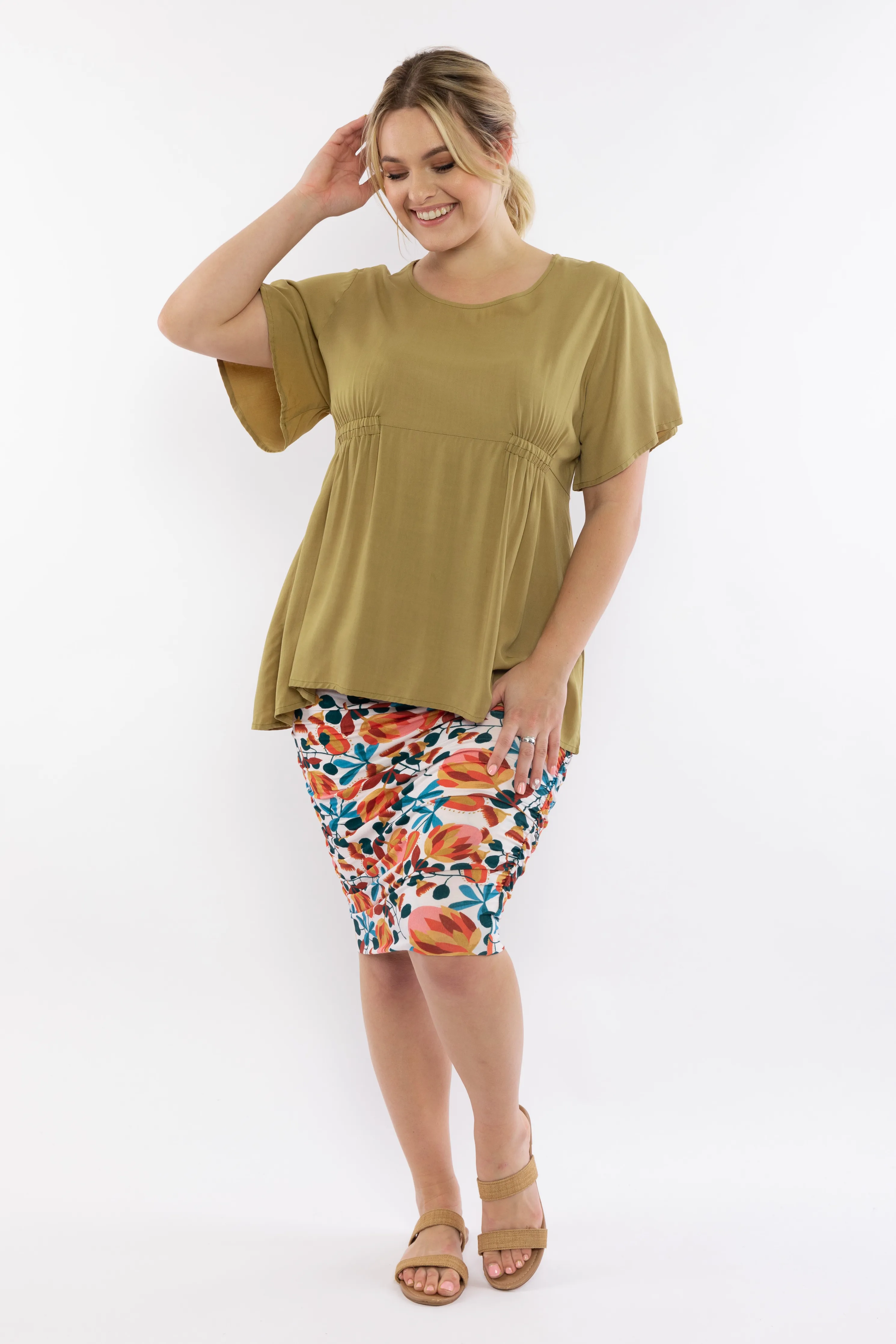 Poetry Top | Olive | FINAL SALE