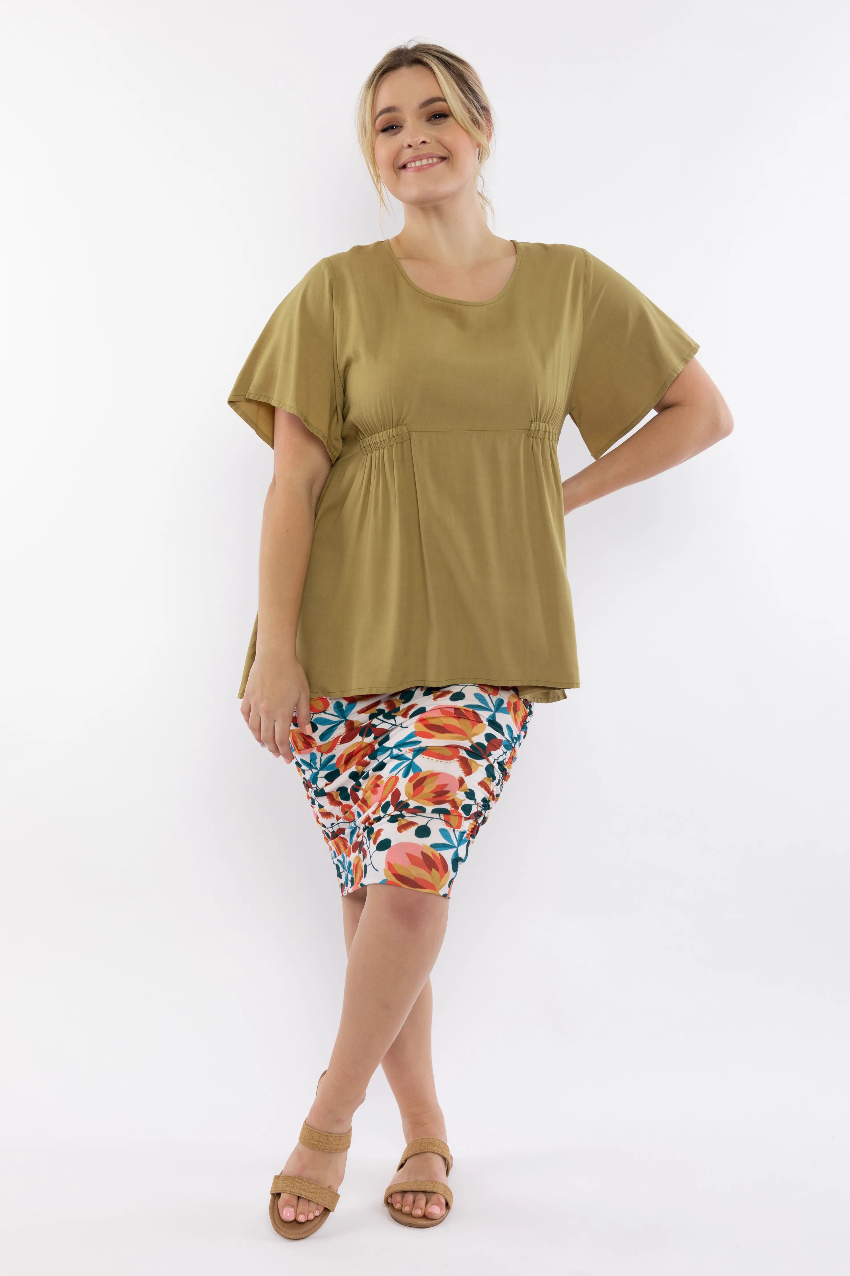 Poetry Top | Olive | FINAL SALE