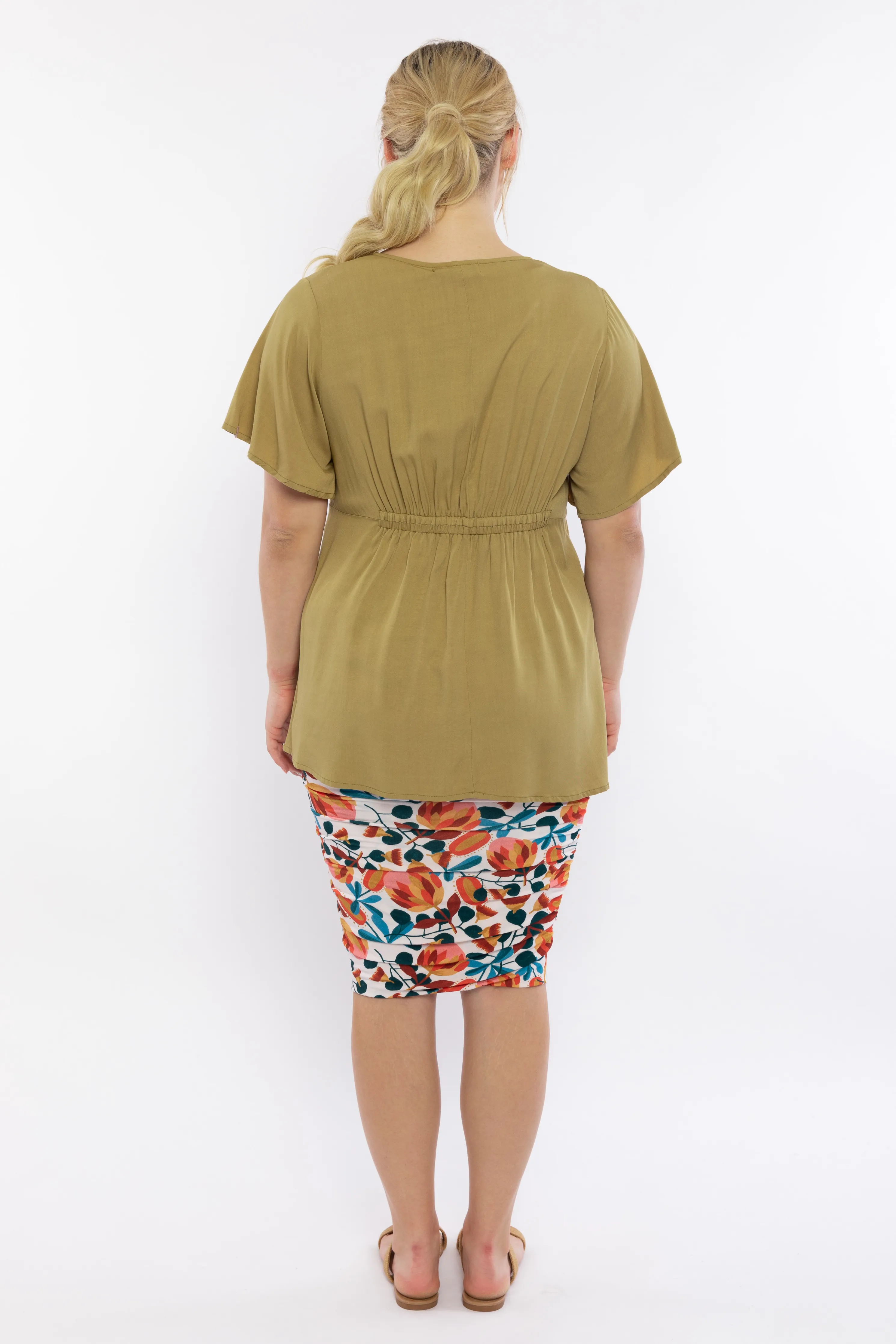 Poetry Top | Olive | FINAL SALE