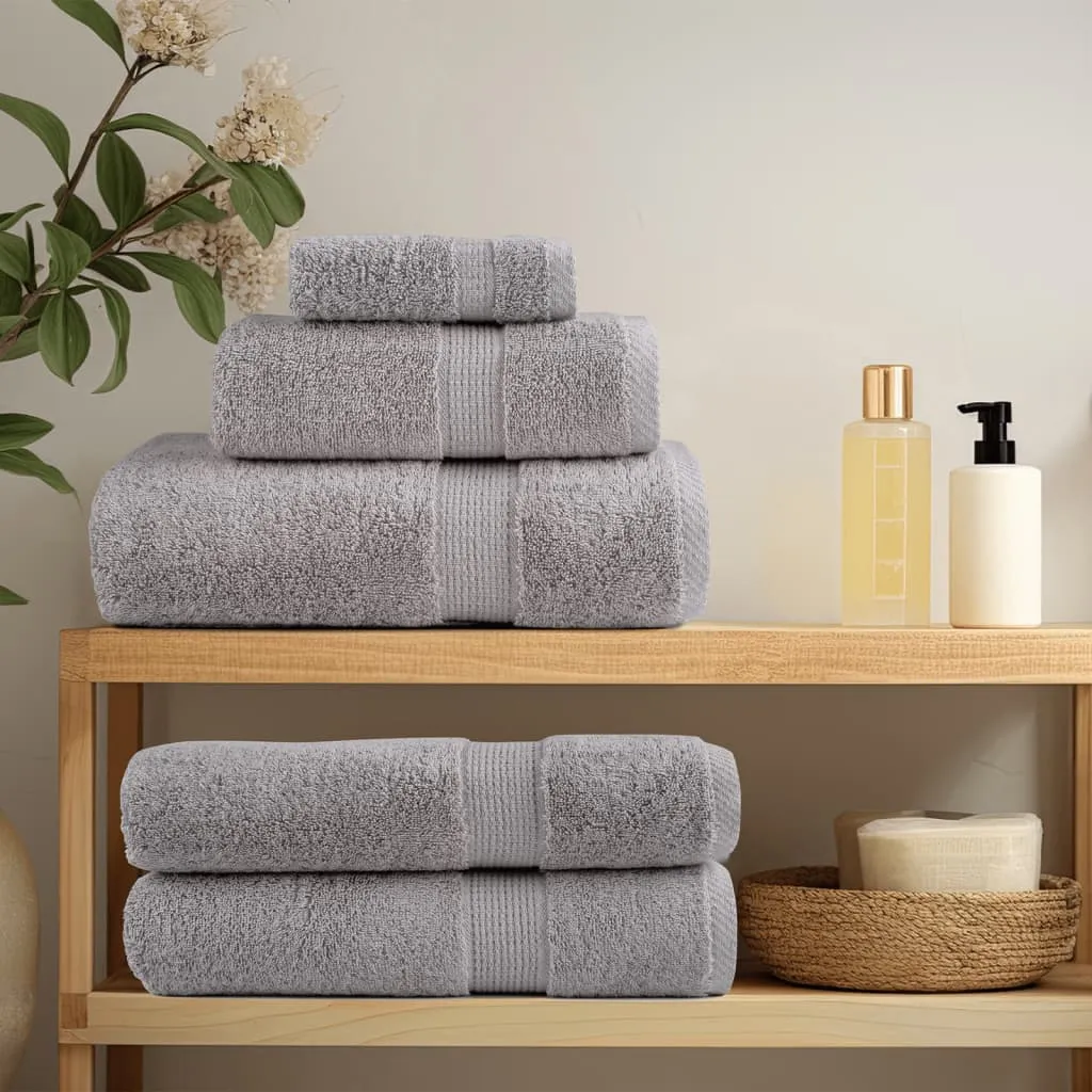 Premium Sauna Towels 10pcs Grey 80x200cm 600gsm 100% Cotton