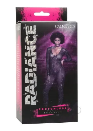 Radiance Crotchless Full Body Suit Black