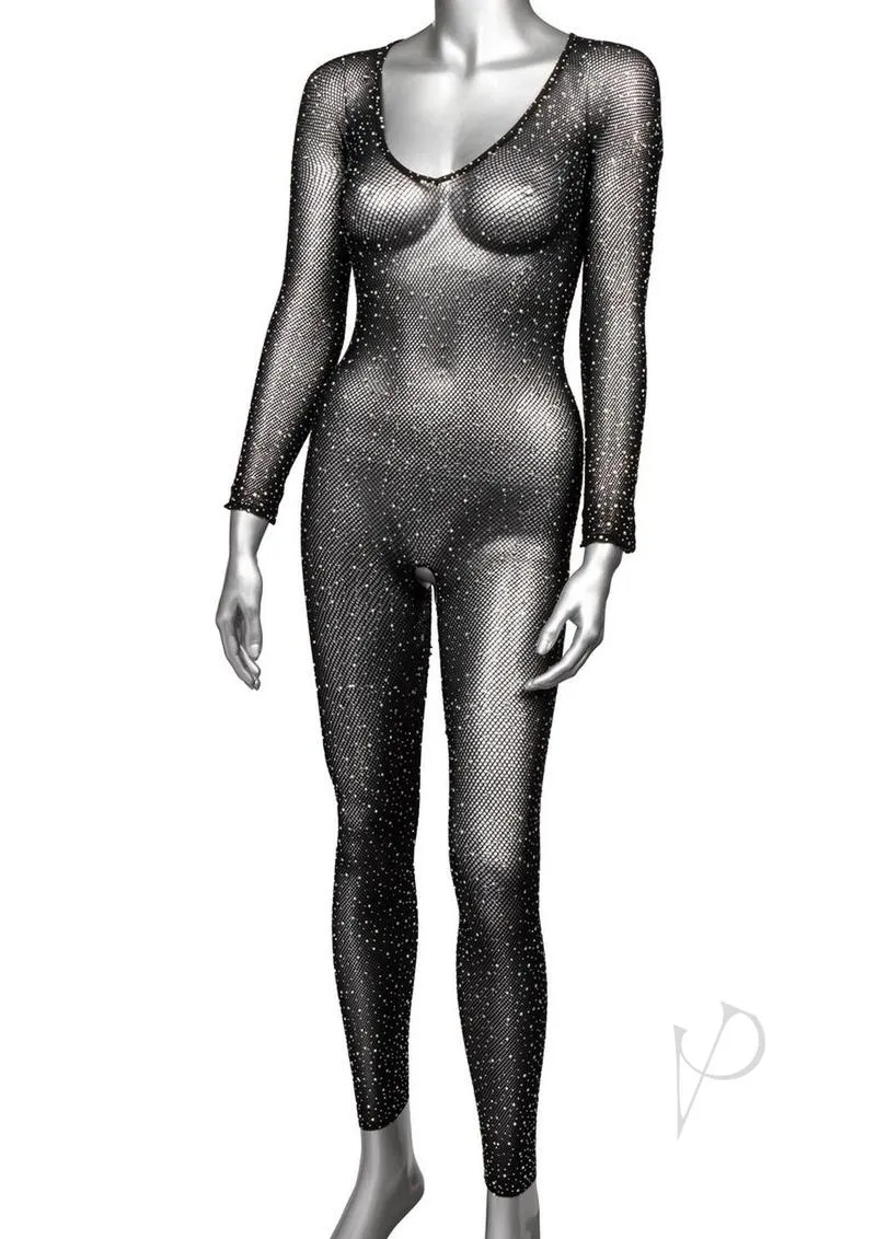 Radiance Crotchless Full Body Suit Black