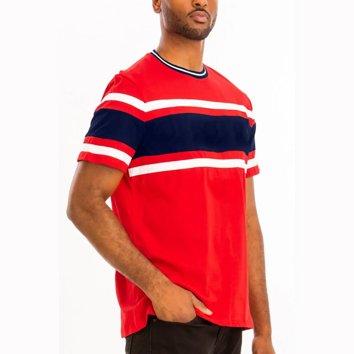 Red Chest Block Tee