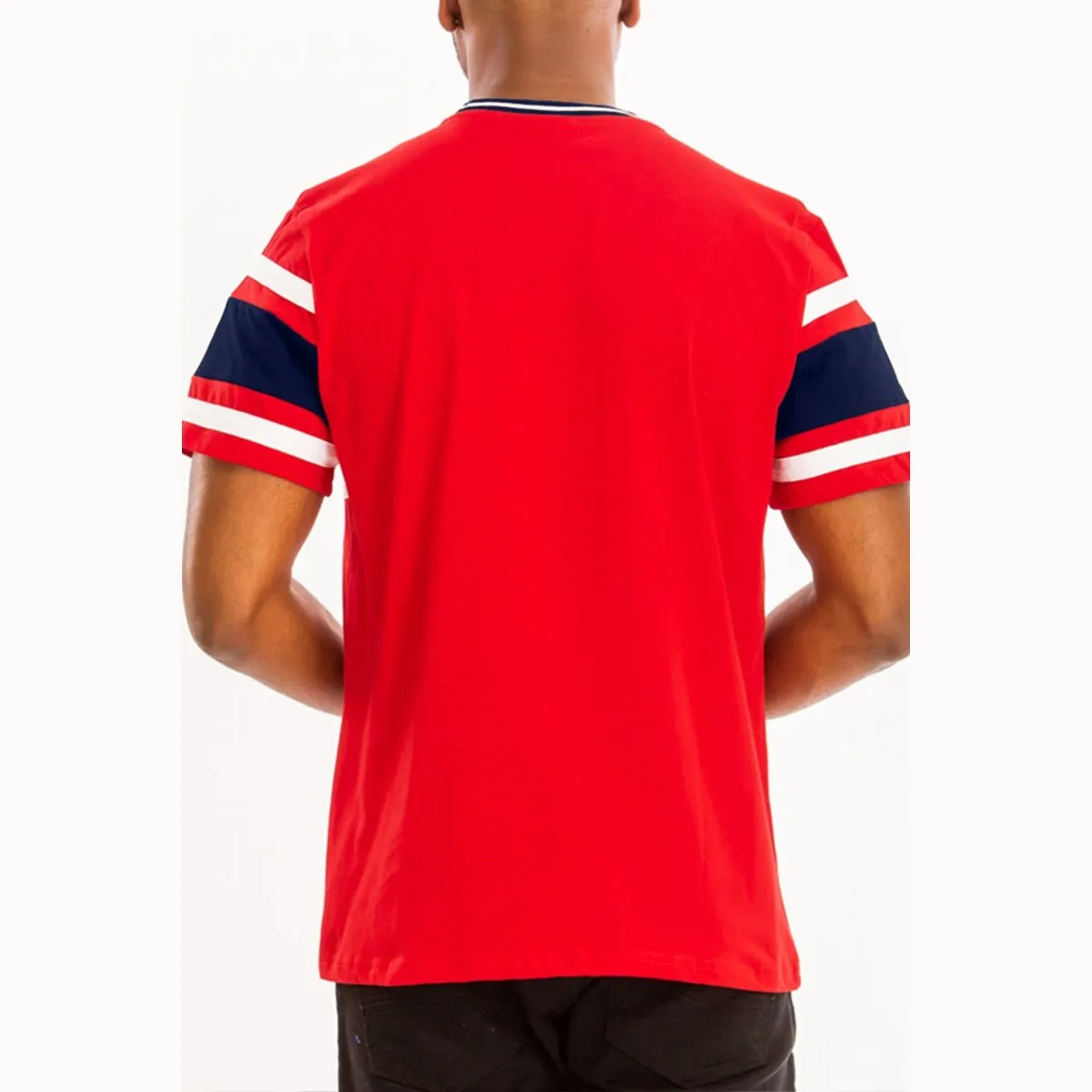 Red Chest Block Tee