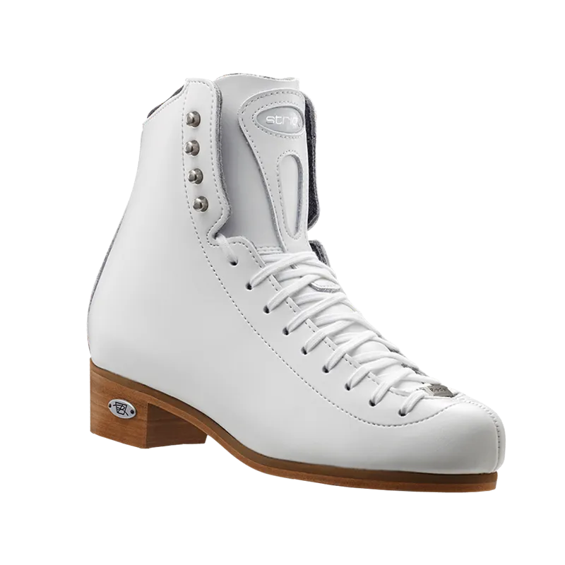 Riedell Stride 223 Size Figure Skates White Boots 50 Support Level (Firm)