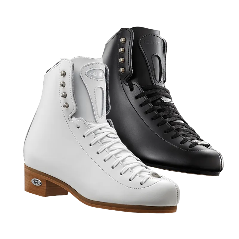 Riedell Stride 223 Size Figure Skates White Boots 50 Support Level (Firm)