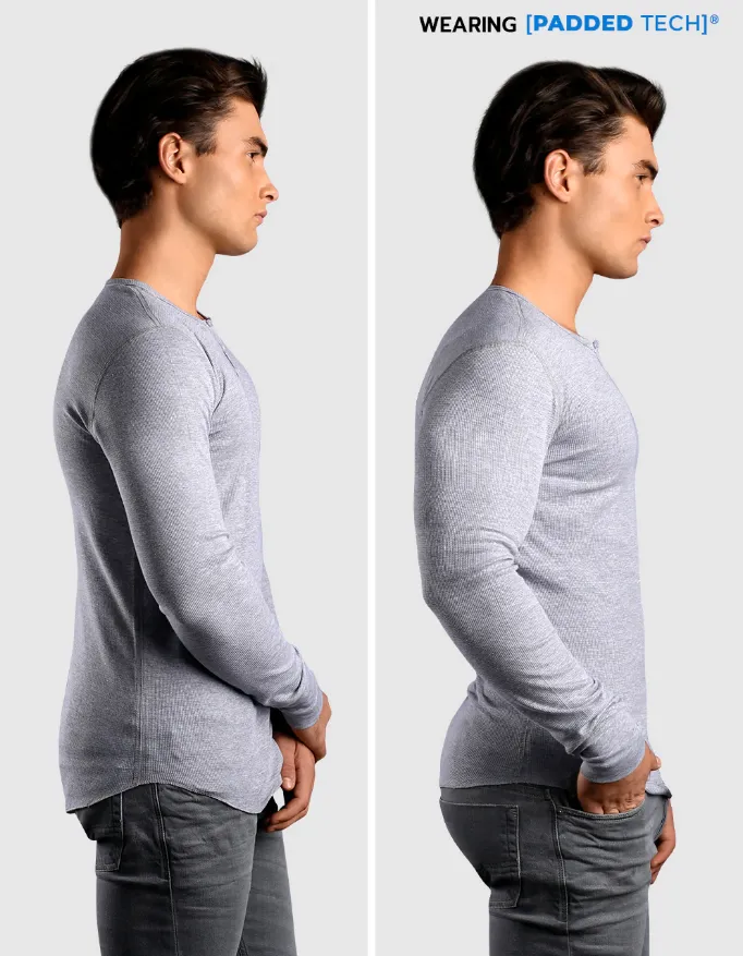 ROUNDERBUM RBMS01 PADDED MUSCLE SHIRT