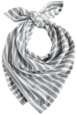 Sanibel Everyday Beach Bandana  |  Grey/White Stripe