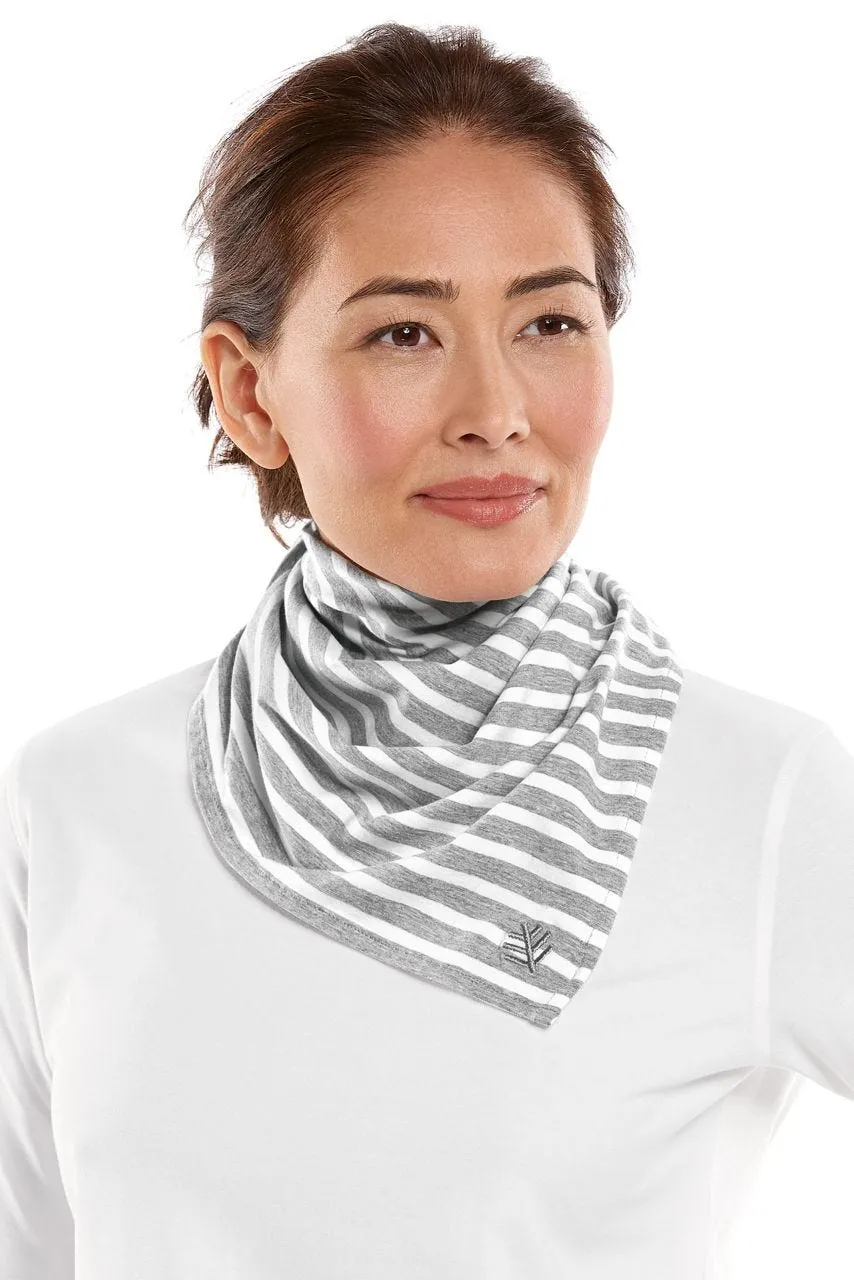 Sanibel Everyday Beach Bandana  |  Grey/White Stripe