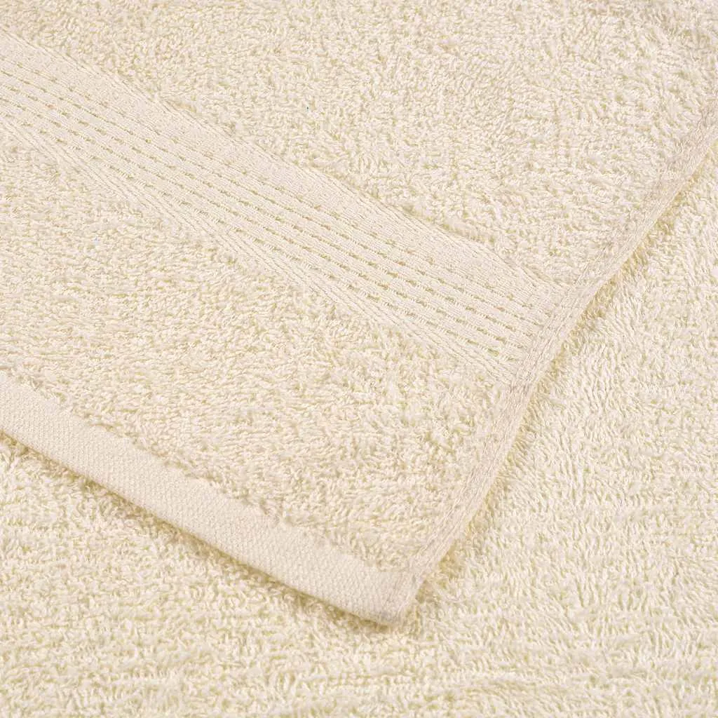 Sauna Towels 2 pcs Cream 80x200 cm 360 gsm 100% Cotton