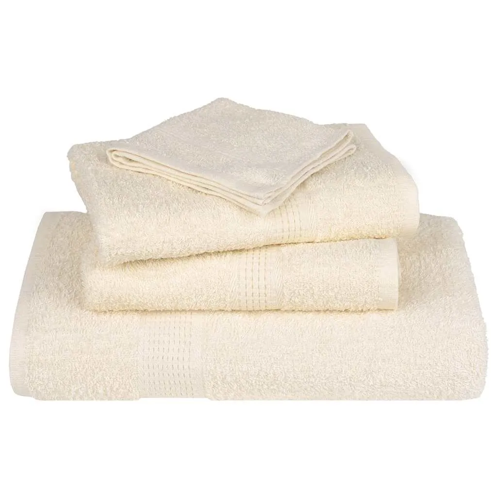 Sauna Towels 2 pcs Cream 80x200 cm 360 gsm 100% Cotton