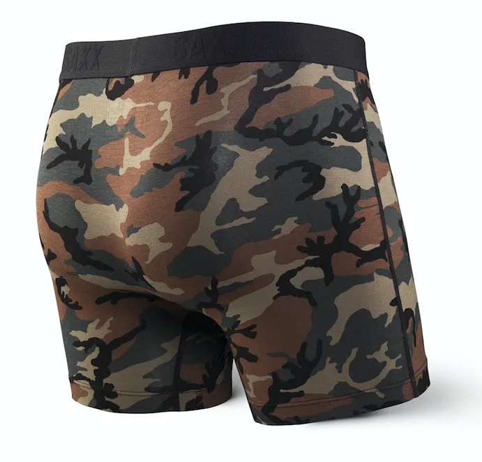 SAXX Vibe Boxer Modern Fit Woodland Camo