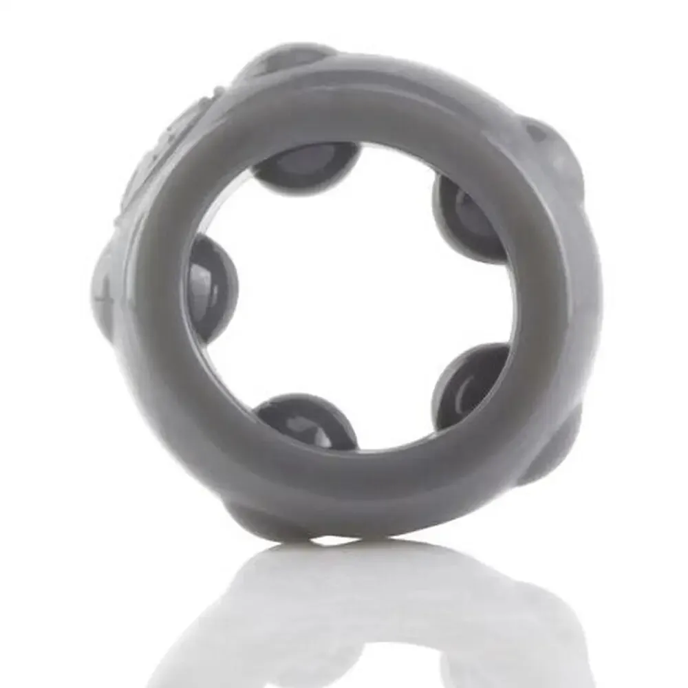 Screaming o Silicone Grey Xl Super Stretchy Classic Cock Ring