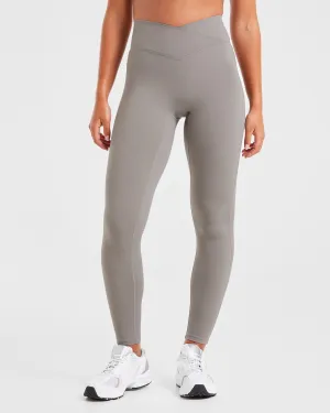 Sculpt Wrap Leggings - Smoke Grey