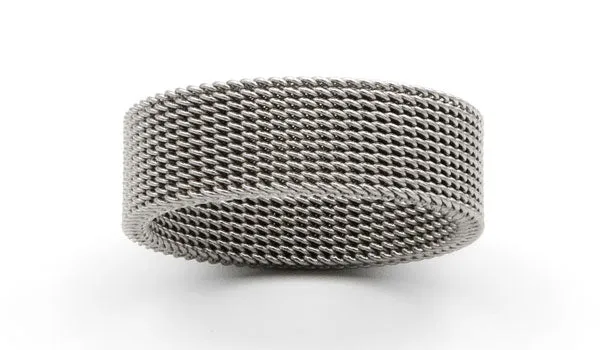 Sleek Mesh Ring