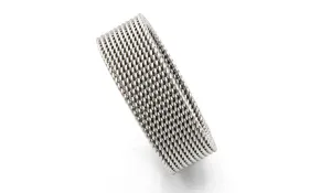 Sleek Mesh Ring