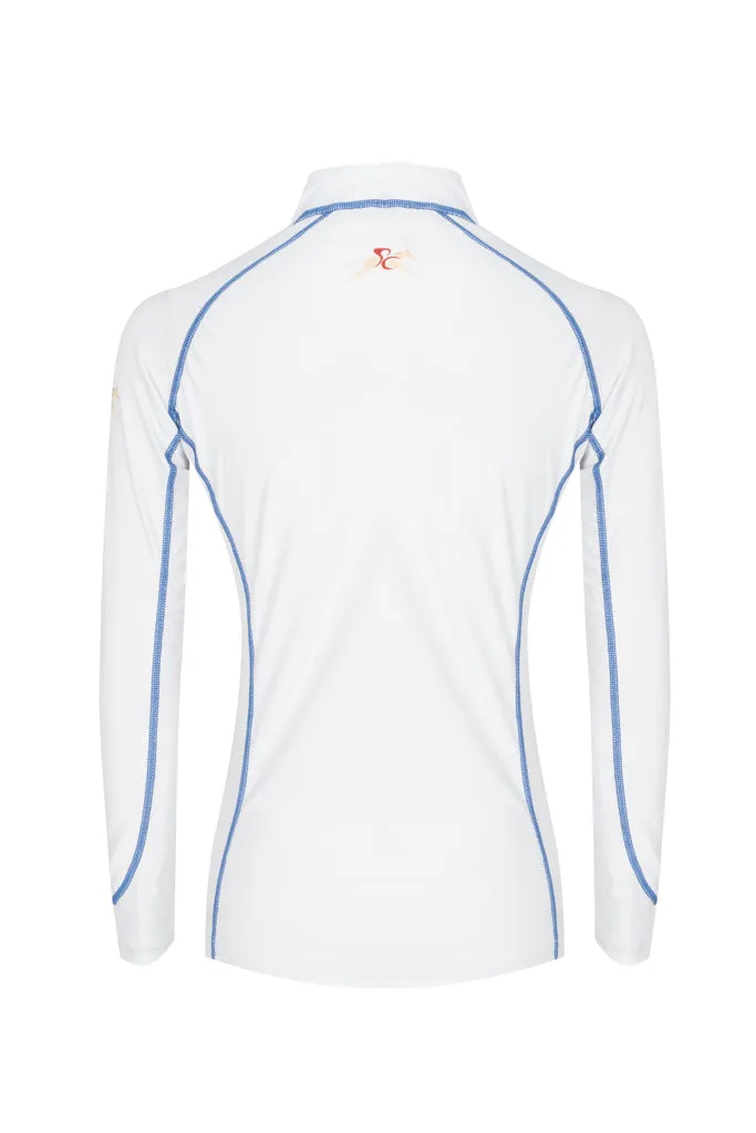 Sprint Lycra Top White By A Little Bit Racey