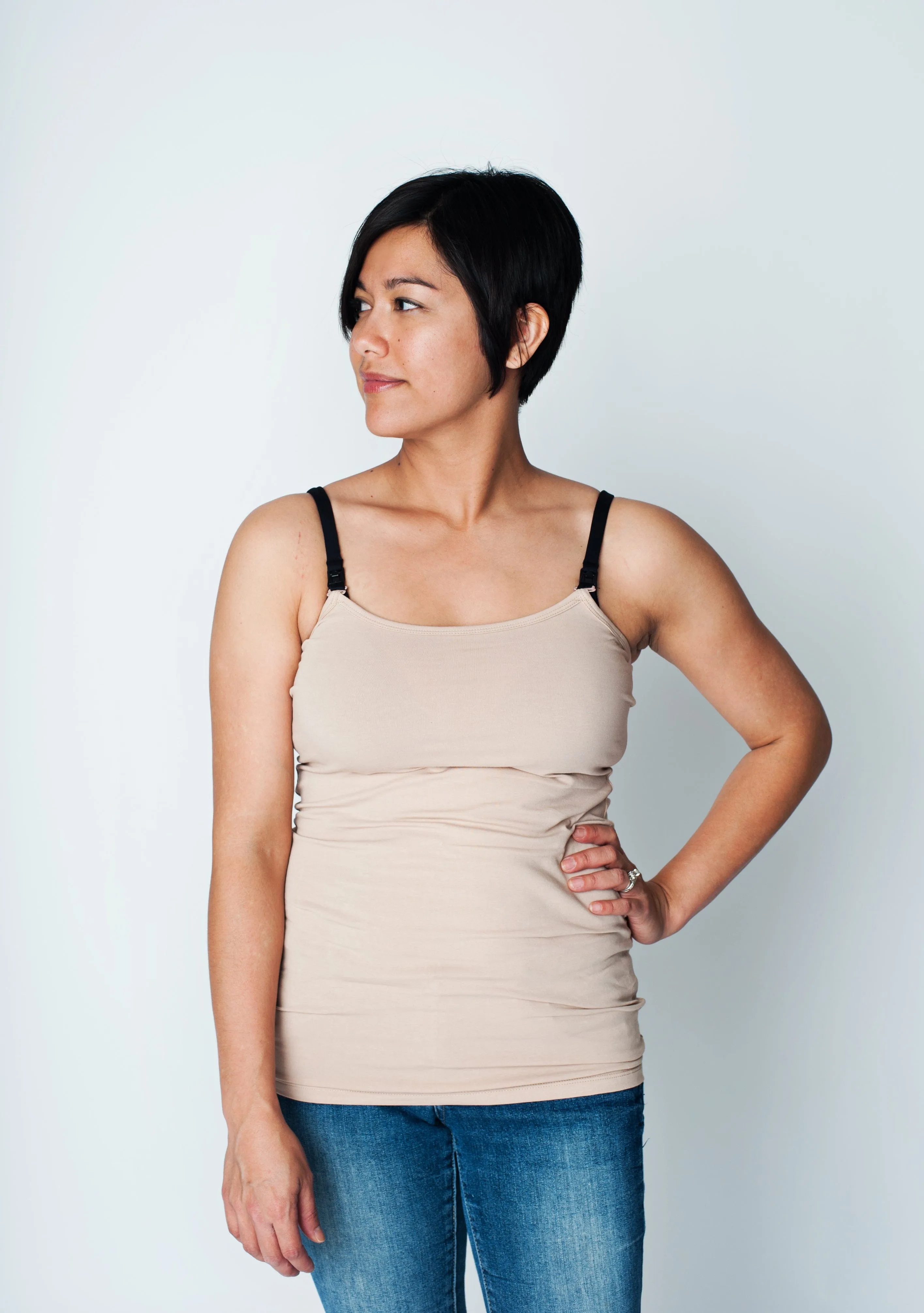 Strapless Nursing Tank