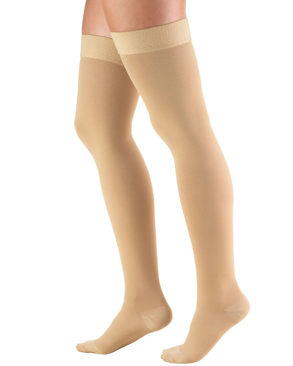 TRUFORM Classic Medical Closed Toe Thigh High Silicone Dot Stay-up Top 30-40 mmHg