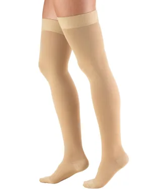 TRUFORM Classic Medical CLOSED TOE Thigh Highs Silicone Dot Top 20-30 mmHg