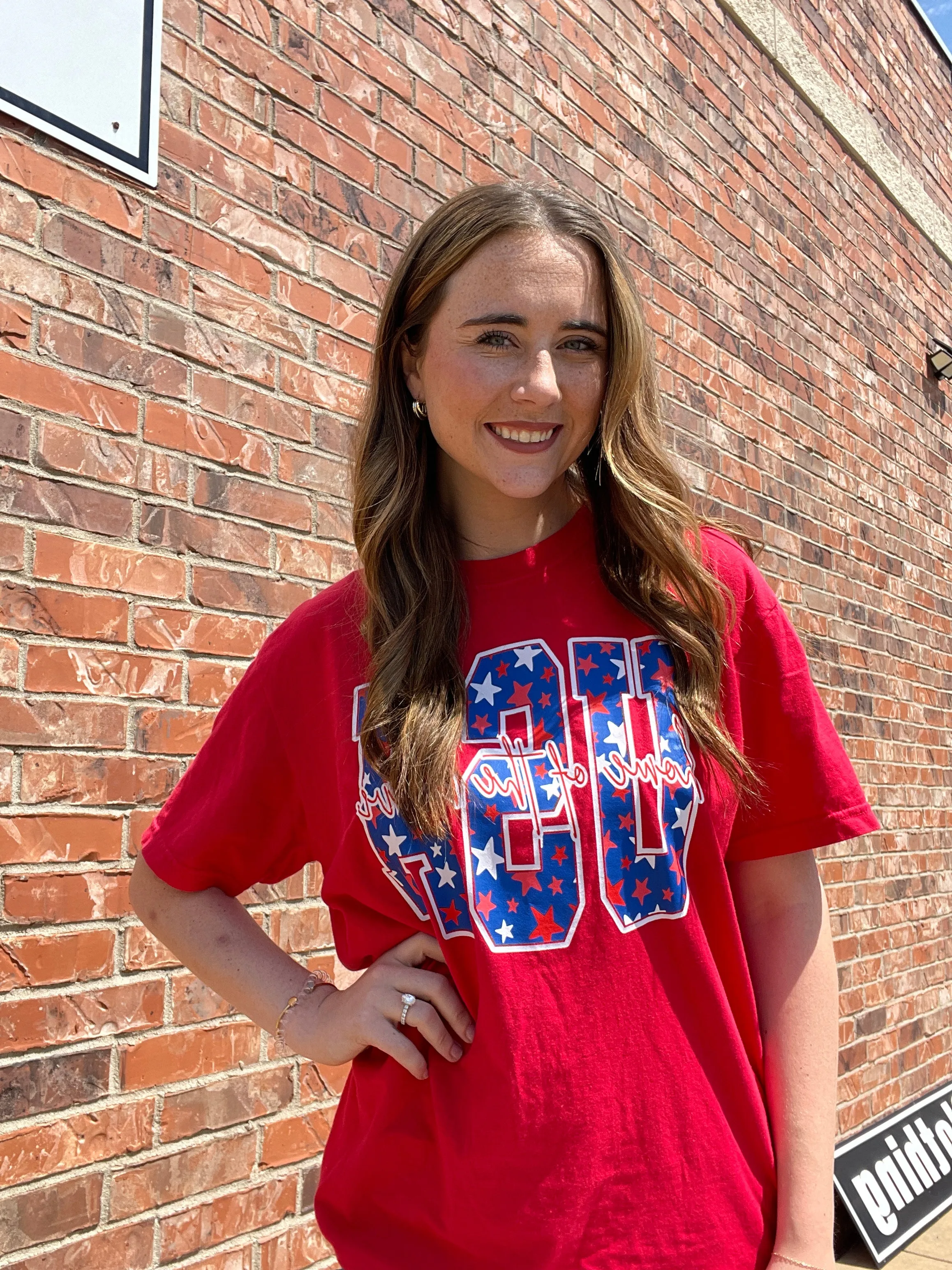 USA Home of the Brave Graphic Tee