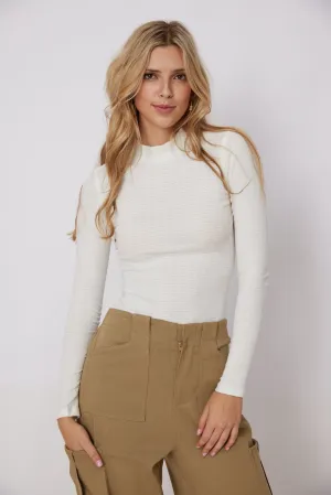 Valerie High Neck Fitted Top