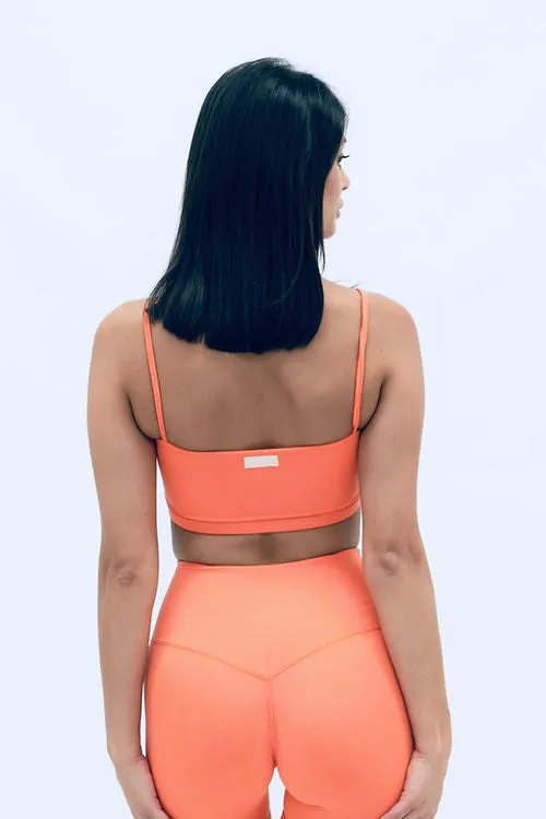 Zara Smooth Crop Top - Coral