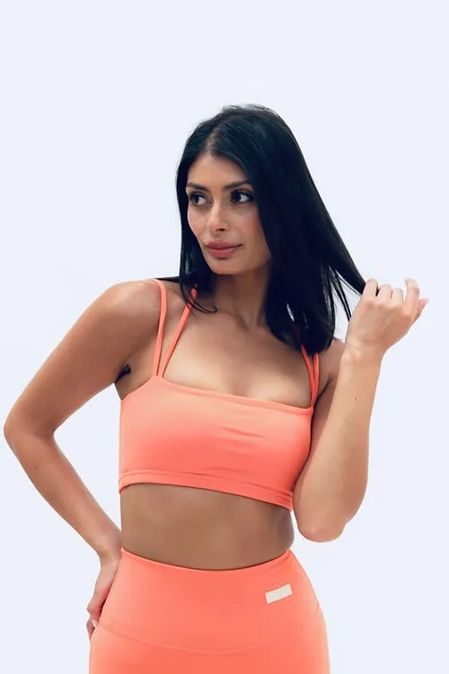 Zara Smooth Crop Top - Coral