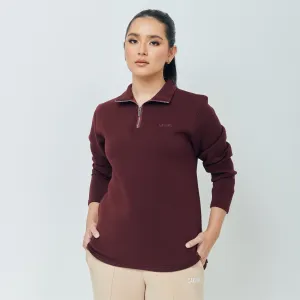 ZIPPER TOP LITE IN MAROON